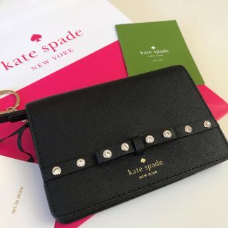 ケイトスペードニューヨーク(kate spade new york)の★専用出品★【ケイトスペード 】素敵なラインストーンのケース★(名刺入れ/定期入れ)