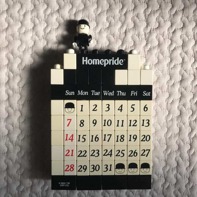 Homepride / ホームプライド フレッドくん カレンダー インテリア/住まい/日用品の文房具(カレンダー/スケジュール)の商品写真