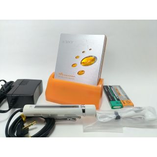 ウォークマン(WALKMAN)のMDウォークマン　MZ-E520 オレンジ　(1a24)(ポータブルプレーヤー)