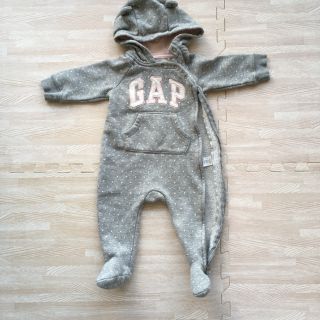 ベビーギャップ(babyGAP)のbaby GAP くま耳裏起毛カバーオール(カバーオール)