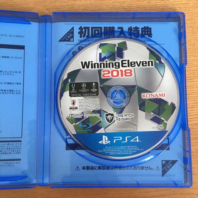 PlayStation4(プレイステーション4)のウイニングイレブン 2018 エンタメ/ホビーのゲームソフト/ゲーム機本体(家庭用ゲームソフト)の商品写真