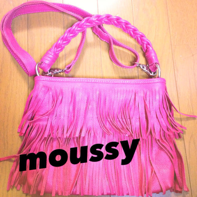 moussy☆本皮フリンジバック