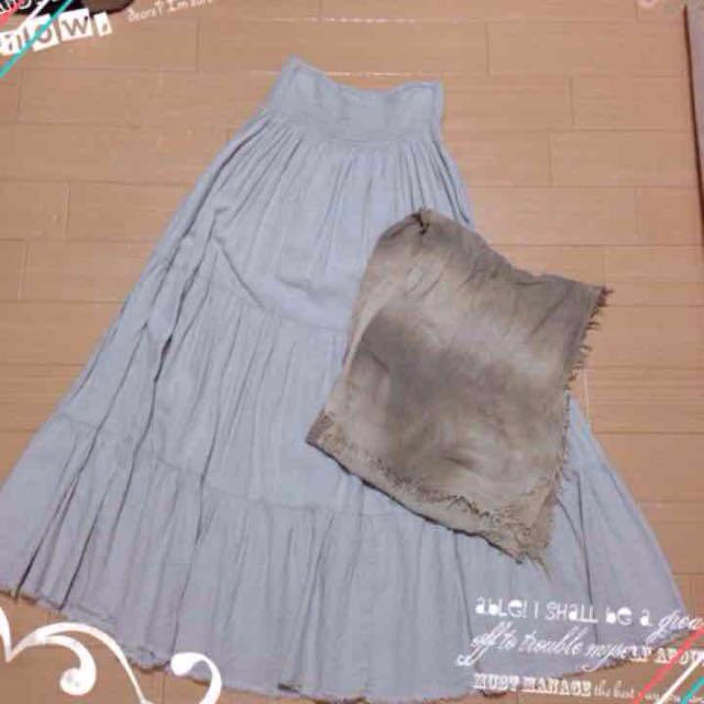 goa(ゴア)の☆goa☆麻混マキシスカート レディースのスカート(ロングスカート)の商品写真