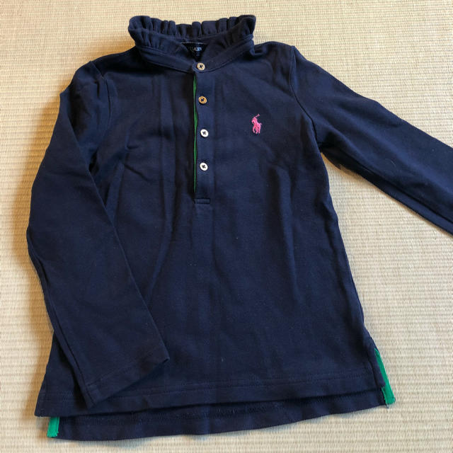 Ralph Lauren(ラルフローレン)のラルフローレン長袖ポロシャツ3T キッズ/ベビー/マタニティのキッズ服女の子用(90cm~)(Tシャツ/カットソー)の商品写真