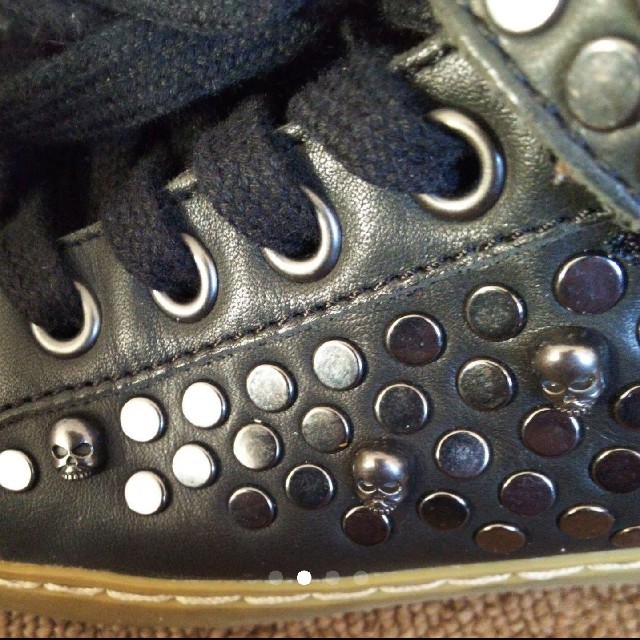 ASH(アッシュ)のアッシュ くつ ブラック レディース 36サイズ ドクロ ash レディースの靴/シューズ(ブーツ)の商品写真