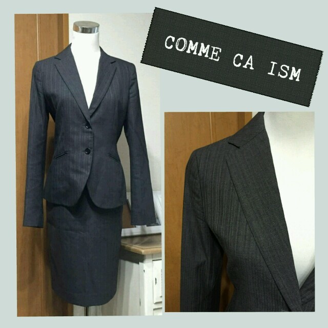COMME CA ISM(コムサイズム)の極美品*定価3万*スカートスーツセット レディースのフォーマル/ドレス(スーツ)の商品写真