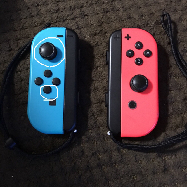 Nintendo Switch(ニンテンドースイッチ)の任天堂 Switch ジョイコン ジャンク品 エンタメ/ホビーのゲームソフト/ゲーム機本体(その他)の商品写真