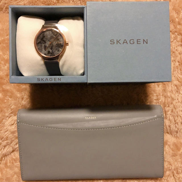 SKAGEN レディース 腕時計と長財布セット