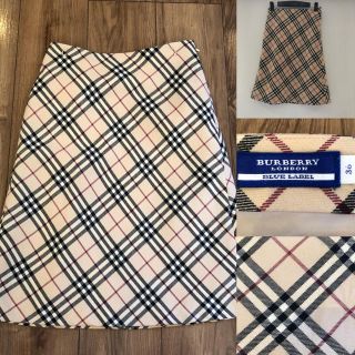 バーバリーブルーレーベル(BURBERRY BLUE LABEL)のBurberry バーバリーブルーレーベル ノバチェック スカート36(ひざ丈スカート)