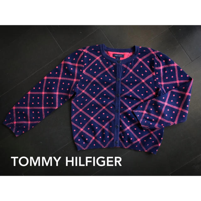 TOMMY HILFIGER(トミーヒルフィガー)のトミーヒルフィガー 【美品】カーディガン 6  (114〜119cmくらい) キッズ/ベビー/マタニティのキッズ服女の子用(90cm~)(カーディガン)の商品写真