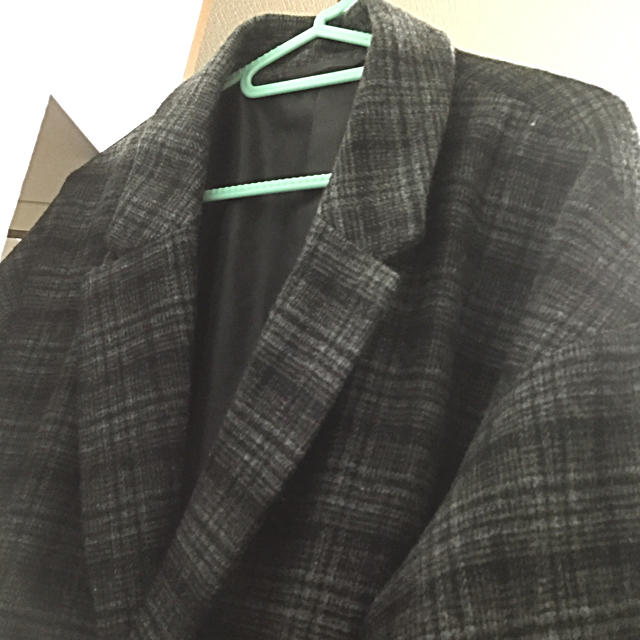 WEGO(ウィゴー)のWEGO/チェックオーバーコート メンズのジャケット/アウター(チェスターコート)の商品写真