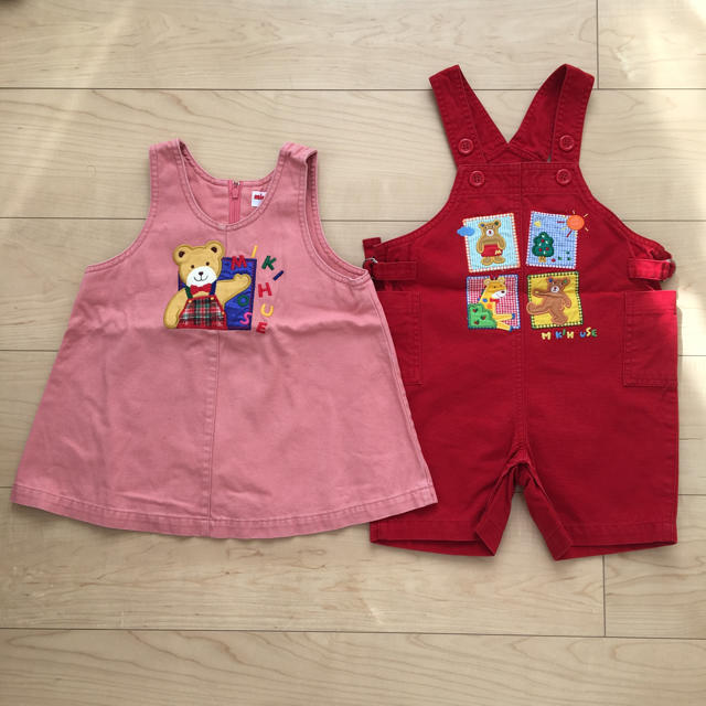 mikihouse(ミキハウス)のミキハウス ジャンパースカート オーバオール キッズ/ベビー/マタニティのキッズ服女の子用(90cm~)(ワンピース)の商品写真