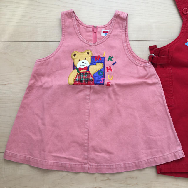 mikihouse(ミキハウス)のミキハウス ジャンパースカート オーバオール キッズ/ベビー/マタニティのキッズ服女の子用(90cm~)(ワンピース)の商品写真