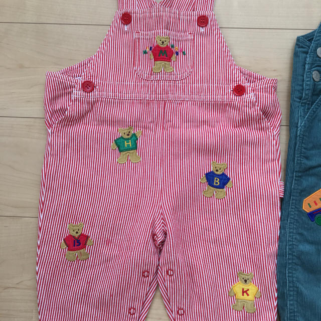 mikihouse(ミキハウス)のミキハウス オーバオール 2点 キッズ/ベビー/マタニティのキッズ服男の子用(90cm~)(その他)の商品写真