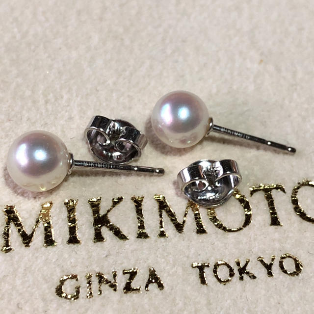 MIKIMOTO - 美品。ミキモト K18ピアス。約6.3ミリあこや真珠の通販 by ぴあの's shop｜ミキモトならラクマ