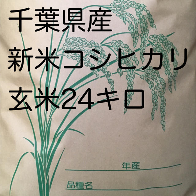 コシヒカリ玄米24キロ食品