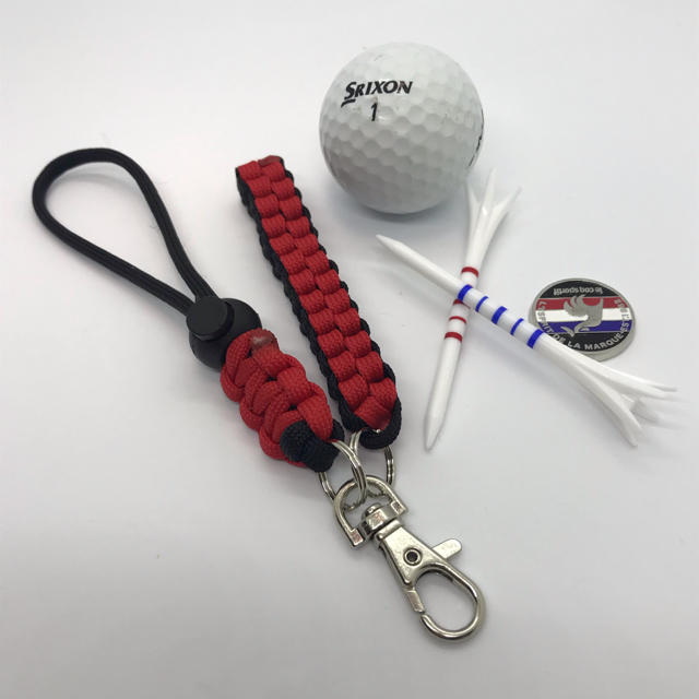 Callaway Golf(キャロウェイゴルフ)のゴルフ ティホルダー グローブホルダー ブラック＆レッド スポーツ/アウトドアのゴルフ(その他)の商品写真