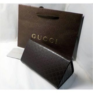 グッチ(Gucci)のGUCCI 折り畳みメガネケース L ＆ ショッパーバック　セット (サングラス/メガネ)