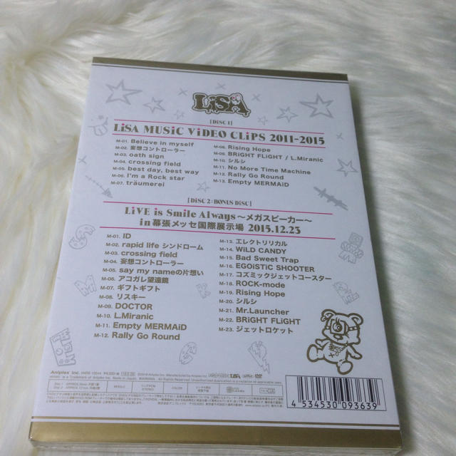 LiSA/LiSA MUSiC ViDEO CLiPS 2011-2015〈2… エンタメ/ホビーのDVD/ブルーレイ(ミュージック)の商品写真