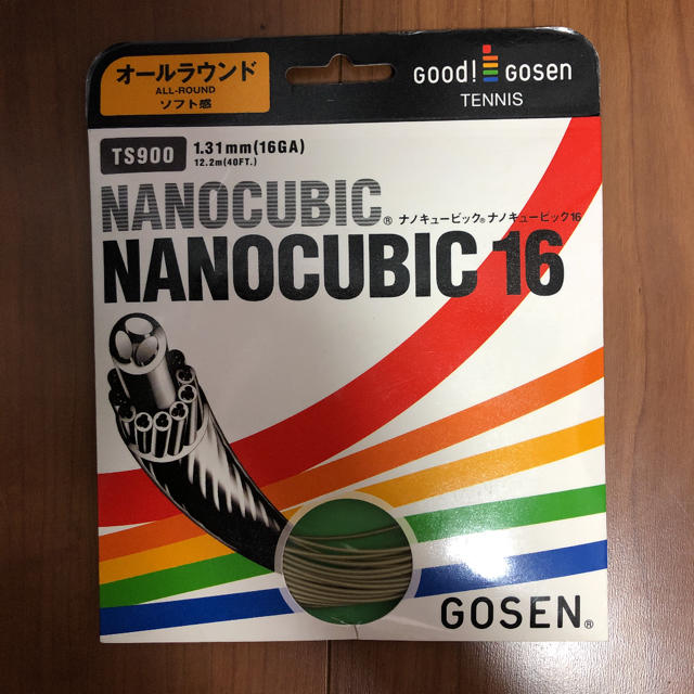 GOSEN(ゴーセン)のGOSEN ガット ナノキュービック ナノナチュラル スポーツ/アウトドアのテニス(ラケット)の商品写真