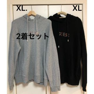 ゲス(GUESS)のguess Atmos パーカー メンズ XL 2着セット バラ売り不可(パーカー)