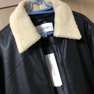 カルバンクライン(Calvin Klein)のカルバンクライン ボアレザージャケット(レザージャケット)