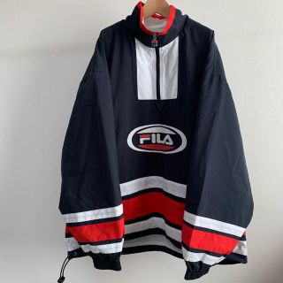 フィラ(FILA)のFILA プルオーバー ナイロンジャケット デカロゴ(ナイロンジャケット)