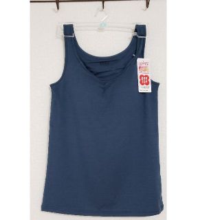 ユニクロ(UNIQLO)のUNIQLO タグ付き新品ヒートテックブラトップ Sサイズ green(アンダーシャツ/防寒インナー)