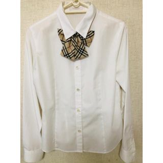 バーバリー(BURBERRY)のバーバリー    リボンタイ付きブラウス160(ブラウス)