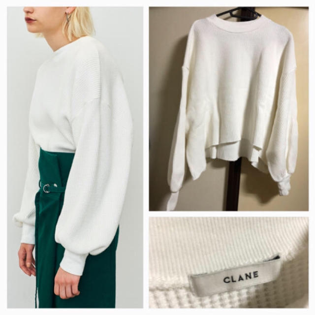 ACNE(アクネ)の最終値下げ★CLANE クラネ サーマルボリュームスリーブトップス レディースのトップス(カットソー(長袖/七分))の商品写真