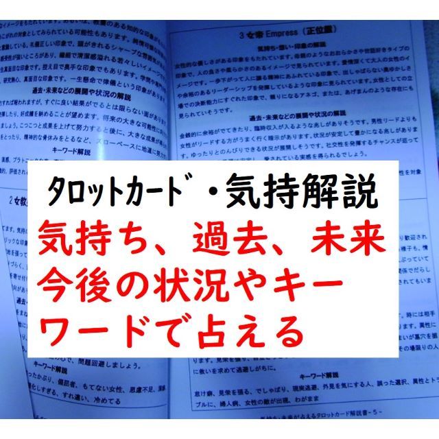 極秘ﾃｷｽﾄ気持ちが占えるタロット（気持ち・未来が簡単にわかる）通信教材 エンタメ/ホビーの本(趣味/スポーツ/実用)の商品写真