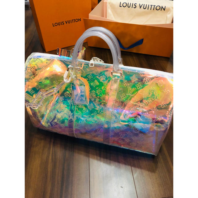 熱販売 VUITTON LOUIS - VUITTON LOUIS プリズムキーポル ヴァージルアブロー ルイヴィトン ボストンバッグ - covid19.ins.gov.mz