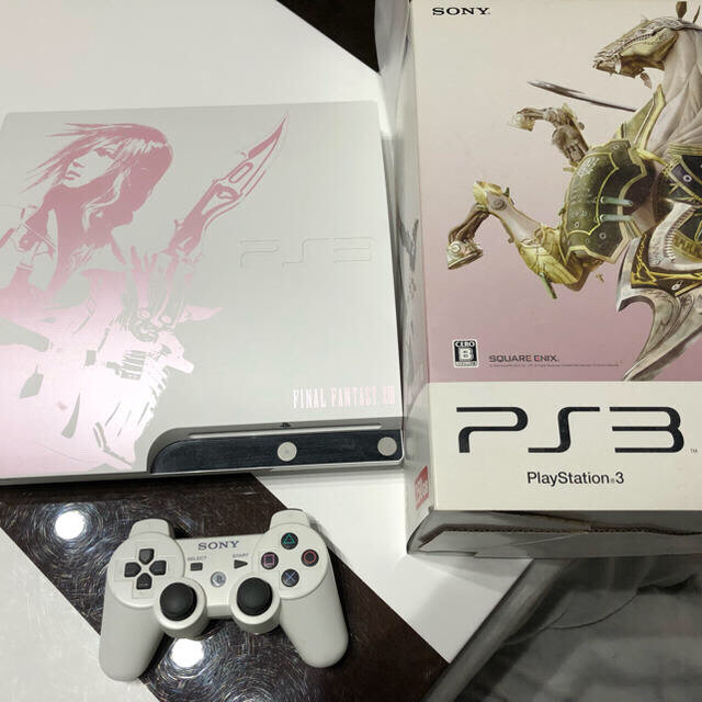 PS3本体【ジャンク】ライトニングエディション250G、充電スタンド、ソフト