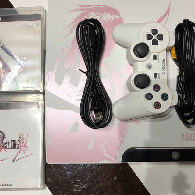 PS3本体【ジャンク】ライトニングエディション250G、充電スタンド、ソフト