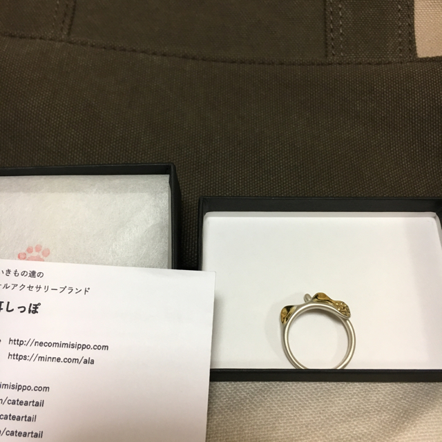 専用です！帆布リュックと招き猫 リング セット レディースのアクセサリー(リング(指輪))の商品写真