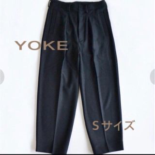 アンユーズド(UNUSED)のYOKE cut-off 1tuck wide trousers ヨーク(スラックス)