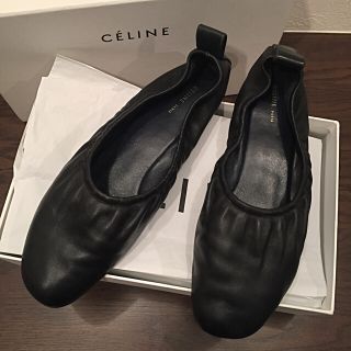 セリーヌ(celine)の国内正規品 セリーヌ CELINE バレリーナ ブラック 37、5(バレエシューズ)