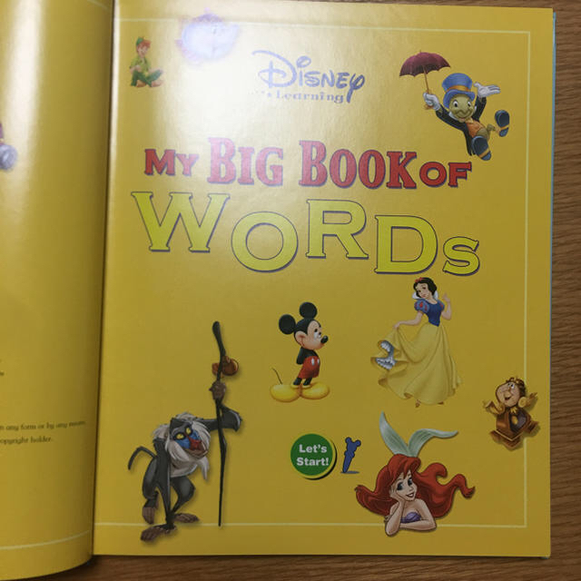 Disney(ディズニー)の2017年購入☆美品☆ディズニーDWE my big book of words エンタメ/ホビーの本(洋書)の商品写真