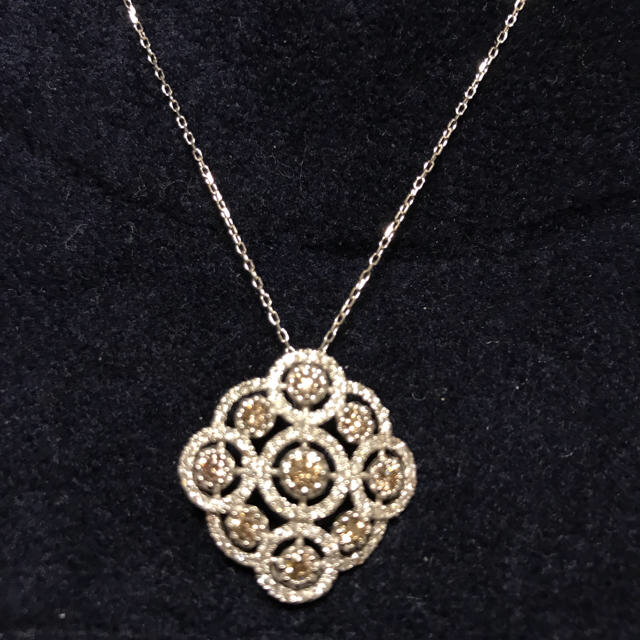 ヤマト工芸 【極品】美しいネックレス pt950ホワイトゴールド 2.00ct