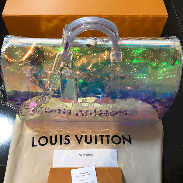 【 大感謝セール】 LOUIS - VUITTON LOUIS VUITTON キーポル ルイヴィトン KEEPAL PRISM ボストンバッグ