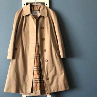 バーバリー(BURBERRY)のBurberry プローサム 白タグ ステンカラーコートSからM(ロングコート)