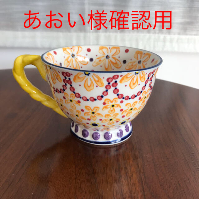 Anthropologie(アンソロポロジー)の未使用 アンソロポロジー マグカップ  花柄 2点セット インテリア/住まい/日用品のキッチン/食器(グラス/カップ)の商品写真