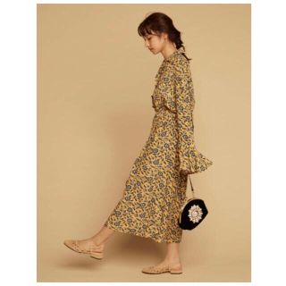 【お値下げ可能】RANDEBOO vintage yellow dress(ロングワンピース/マキシワンピース)