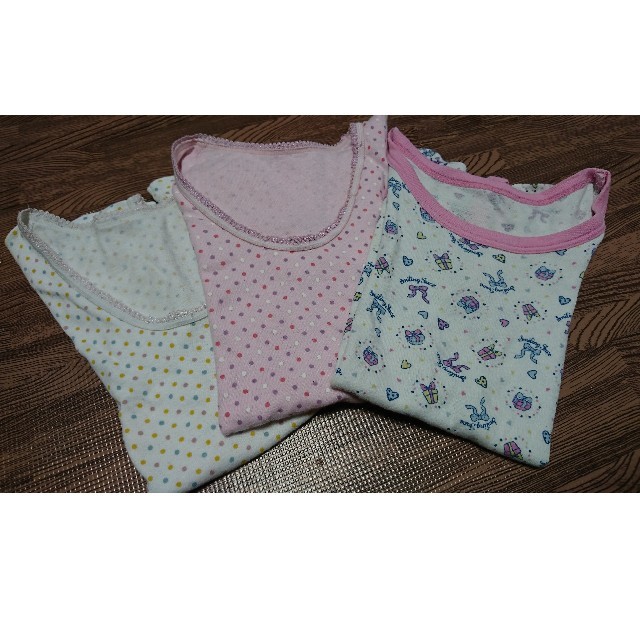 100cm  半袖シャツ３枚セット キッズ/ベビー/マタニティのキッズ服女の子用(90cm~)(下着)の商品写真