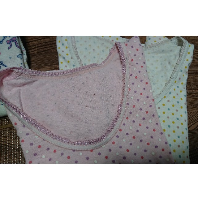 100cm  半袖シャツ３枚セット キッズ/ベビー/マタニティのキッズ服女の子用(90cm~)(下着)の商品写真