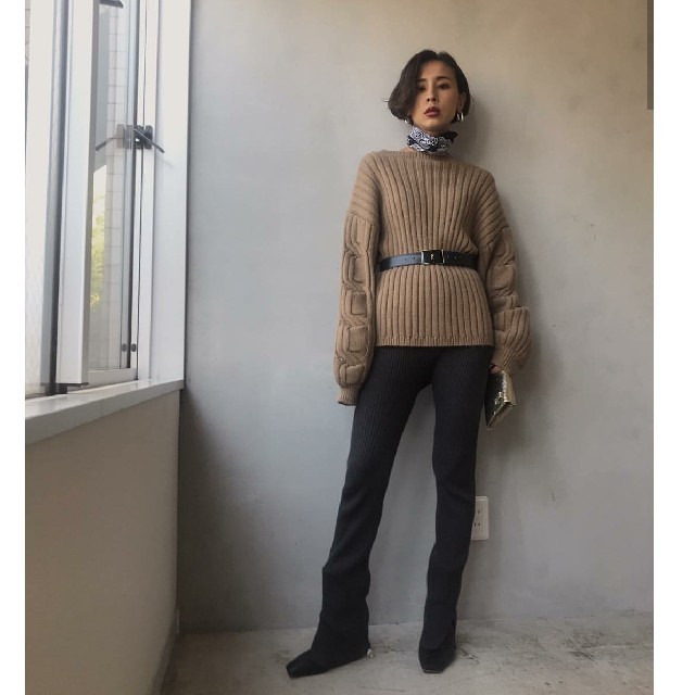 新品タグ アメリヴィンテージ CHAIN LINE KNIT