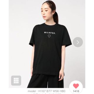 ミルクフェド(MILKFED.)のMilkfed 黒ロゴtシャツ 新品未使用(Tシャツ(半袖/袖なし))