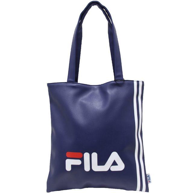 FILA(フィラ)のFILA フィラ トートバッグ 合皮スポーツライン A4サイズ対応★ネイビー新品 レディースのバッグ(トートバッグ)の商品写真