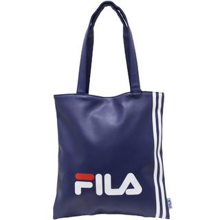 フィラ(FILA)のFILA フィラ トートバッグ 合皮スポーツライン A4サイズ対応★ネイビー新品(トートバッグ)