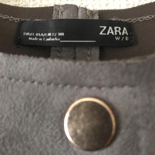 ZARA(ザラ)のZARA スエード風コート size  L レディースのジャケット/アウター(ロングコート)の商品写真